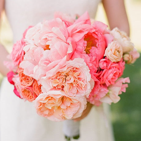 wedding bouquets peonies and roses